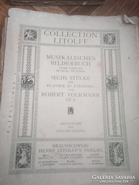 Three special antique sheet music