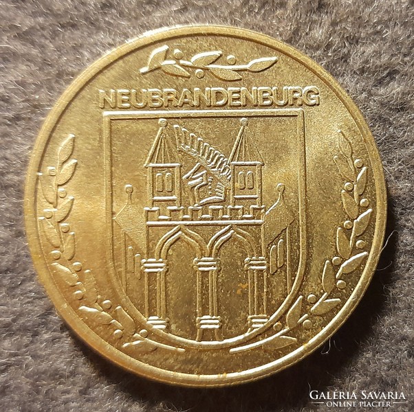 Német NEUBRANDDENBURG emlékérem 1887