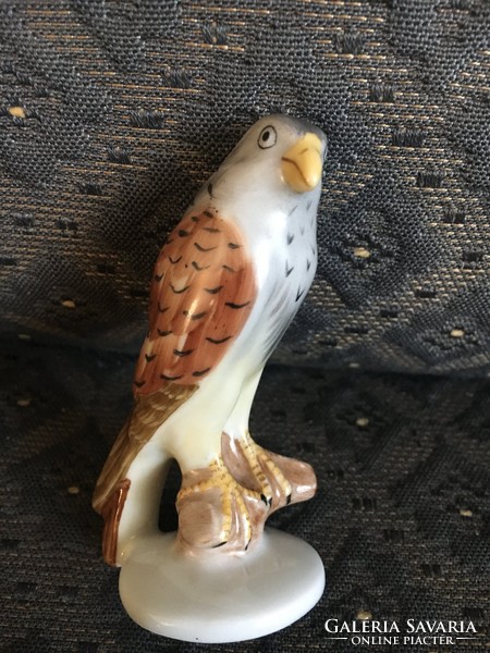 Herendi porcelán sólyom madár gyönyörű, élethű festéssel