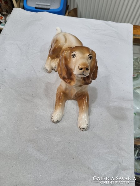 Régi porcelán kutya