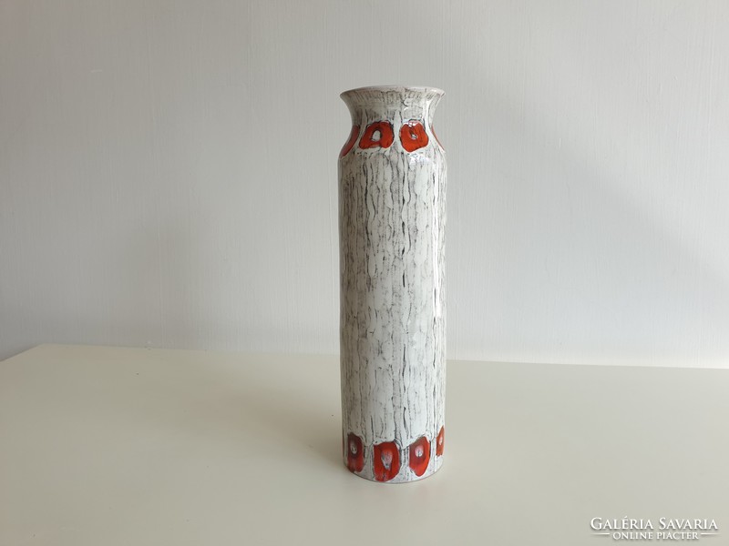 Old retro ceramic vase 32 cm mid century