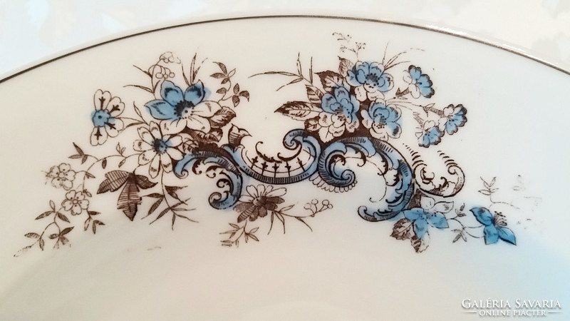 Old vintage porcelain wall plate decorative plate floral plate 23 cm