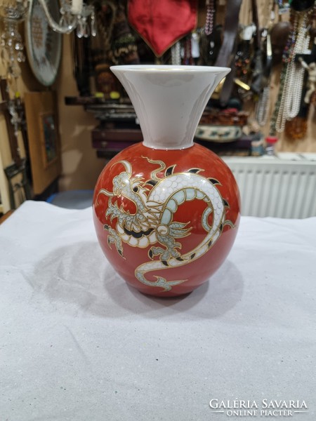 Old German porcelain vase