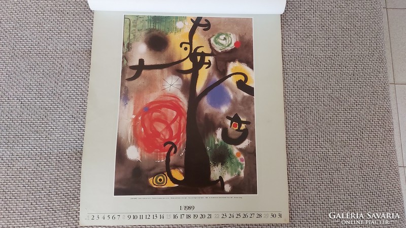 Rarity joan miró calendar brönner verlag offset!