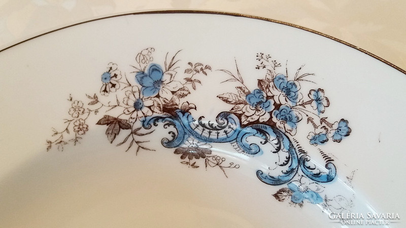 Old vintage porcelain wall plate decorative plate floral plate 23 cm