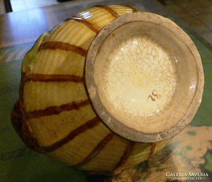 Antique majolica, ceramic jug