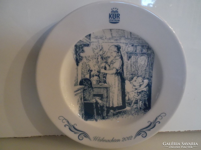 Plate - inker - year 2012 - Christmas - 17 cm - porcelain - flawless