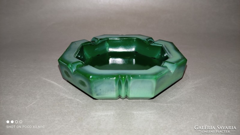 Malachite glass ashtray ashtray