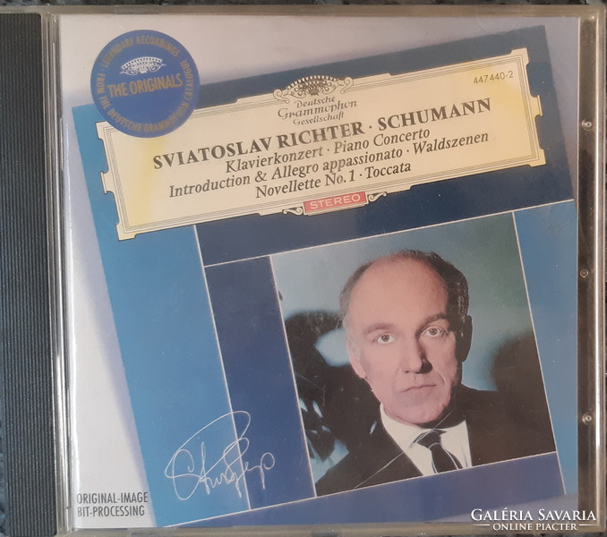 SZVJATOSZLAV RICHTER   SCHUMANN MŰVEKET  ZONGORÁZIK   CD