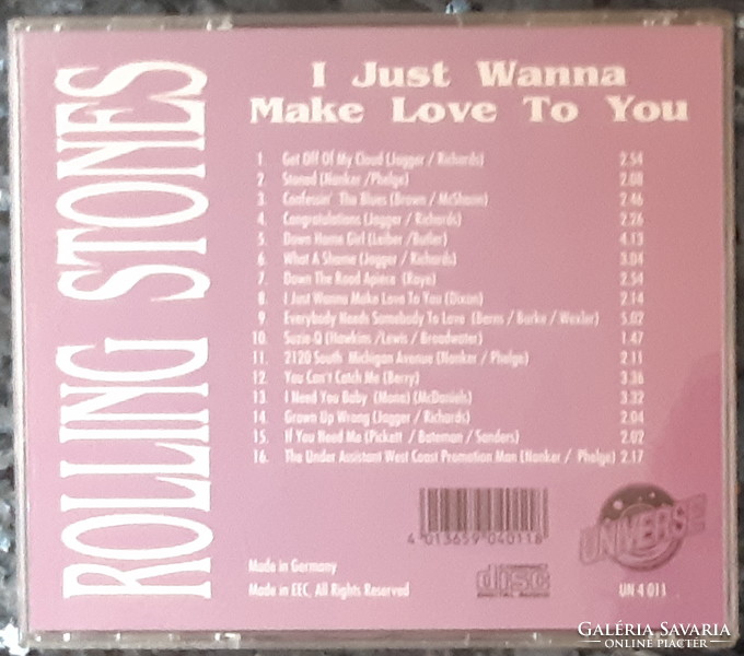 ROLLING STONES  I JUST WANNA  MAKE LOVE TO YOU      CD