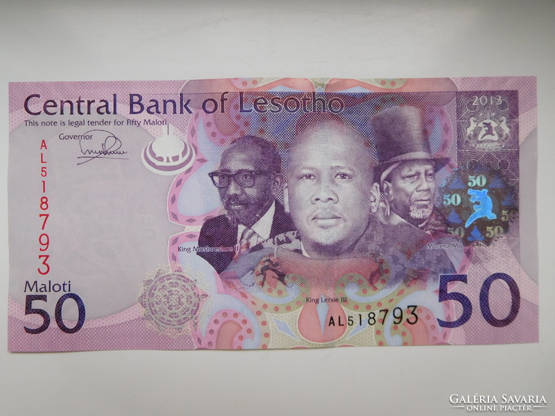 Lesotho 50 maloti 2013 unc