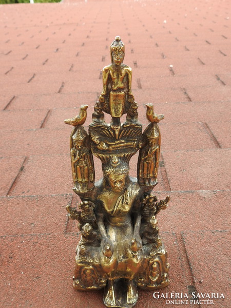 Antique bronze buddha burma xix. Century