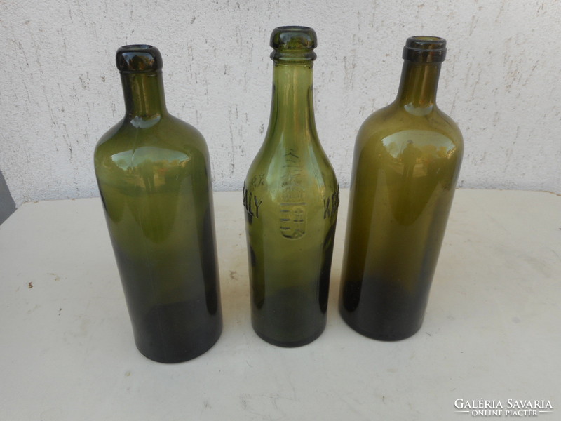 3 pcs. Old bottle of mineral water (Igmándi, Francis Joseph, crystal (