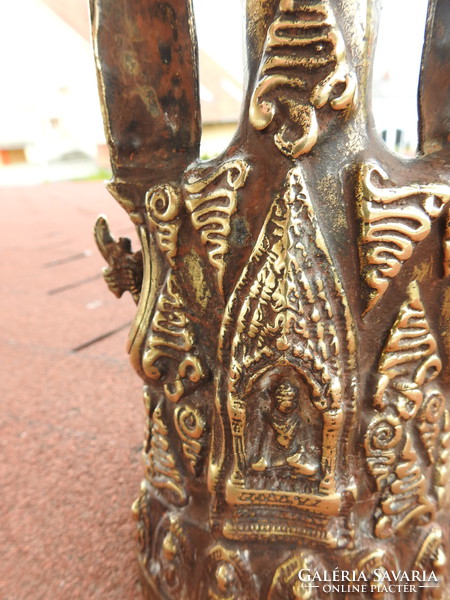 Antik bronz BUDDHA Burma XIX. század