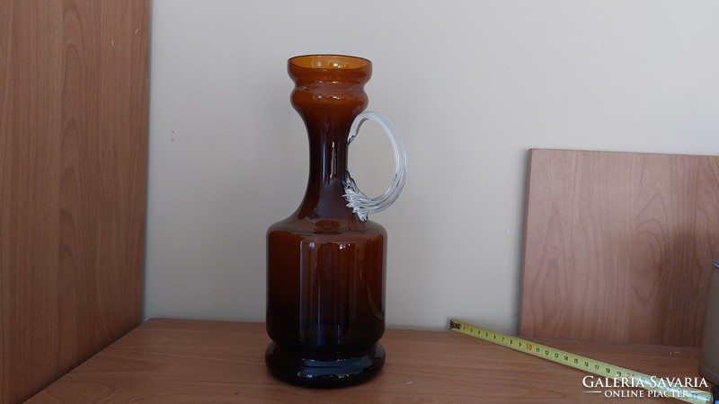 Old custom glass jug