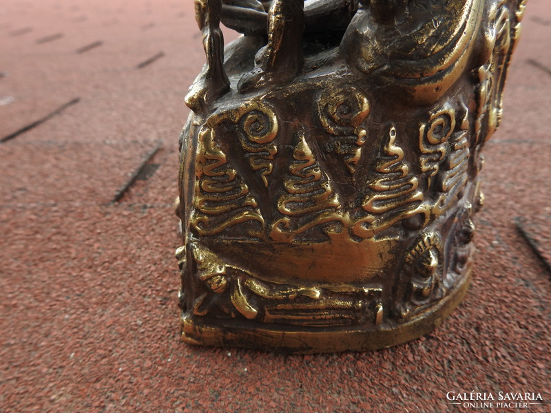 Antique bronze buddha burma xix. Century