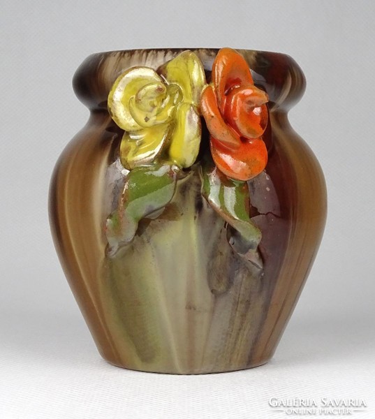Art deco ceramic vase with 1I160 cape in Hajdúszoboszló 10 cm