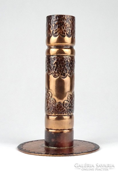 1I184 Hand Hammered Copper Cartridge Vase Thread Vase 15.5 Cm
