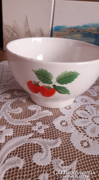Granite, strawberry, strawberry pattern serving, table middle