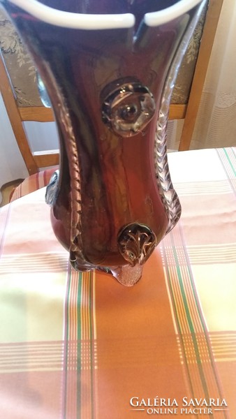 Burgundy wonderful vase in glass