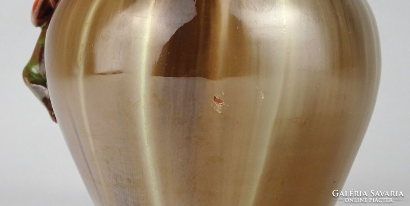 1I160 Kepes Ágnes art deco hajdúszoboszlói kerámia váza 10 cm
