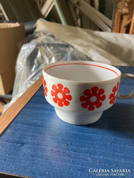 Replacement cup with flower pattern from Hóllóháza