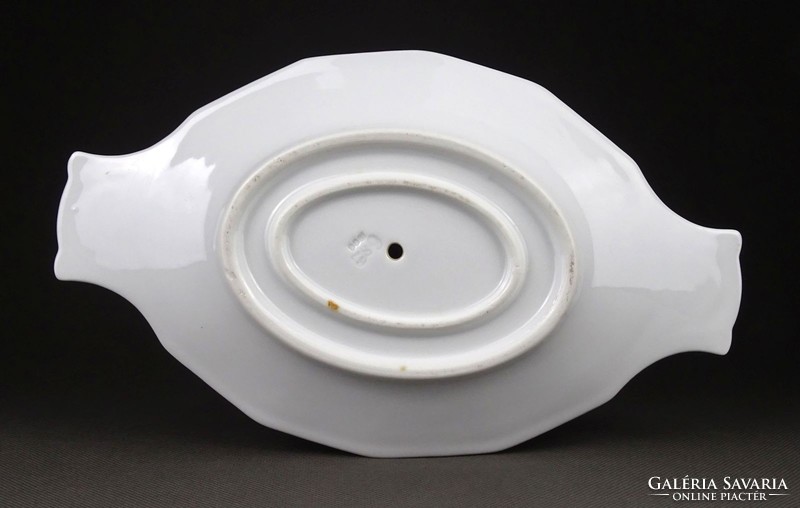 1I323 old porcelain sauce bowl with sauce bowl