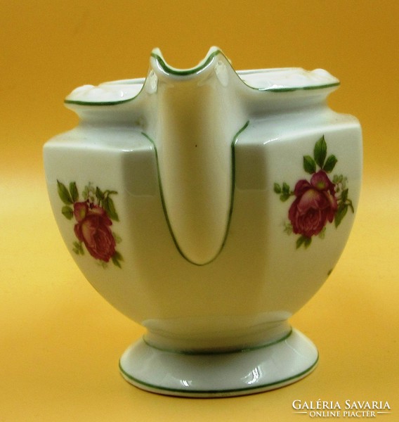 Zsolnay iris rose porcelain spout / Cluj-Napoca / marked 11.3 cm high