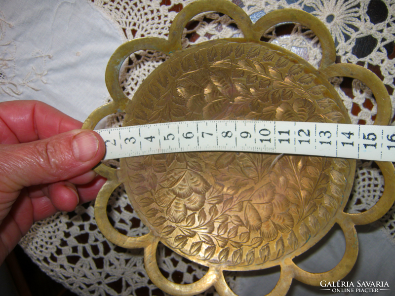 Copper engraved bowl