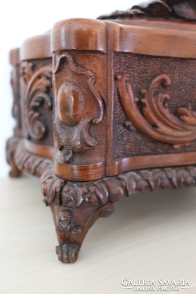 Old custom jewelry box, sewing box