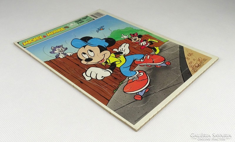 1I342 vintage american mickey & minnie puzzle jigsaw puzzle 21 x 28 cm
