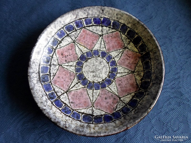 Retro marked handicraft ceramics - flawless 20.5cm