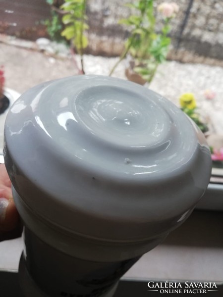 Porcelain pharmacy jar - large size - 16.5 cm