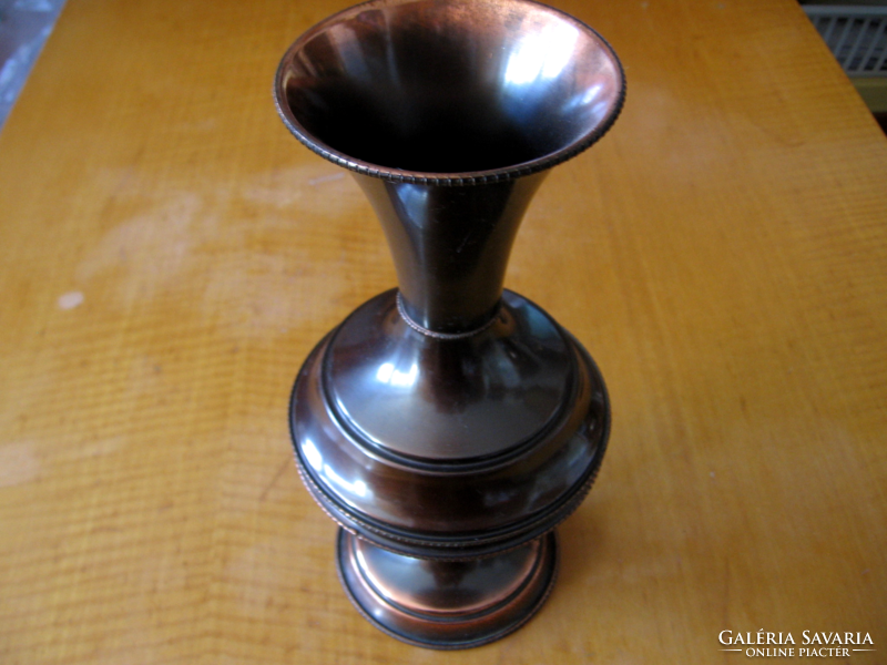 Art deco copper vase
