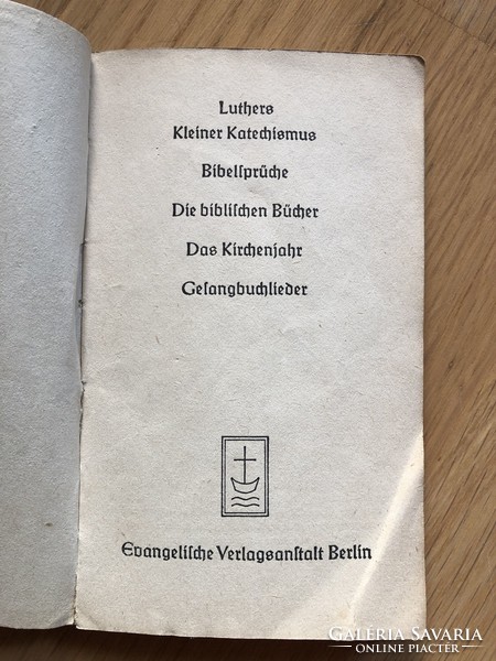 1955 - Old German religious book Luthers - Kleiner catechism
