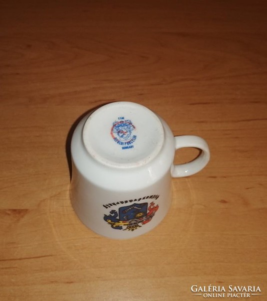 Alföldi porcelán kávéscsésze Hódmezővásárhely felirattal, címerrel (14/K)