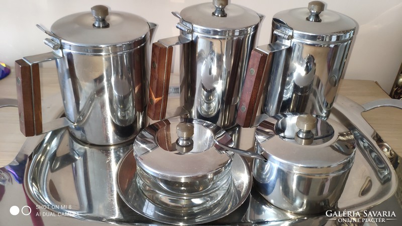 Vintage wolff stainless steel coffee and tea serving set