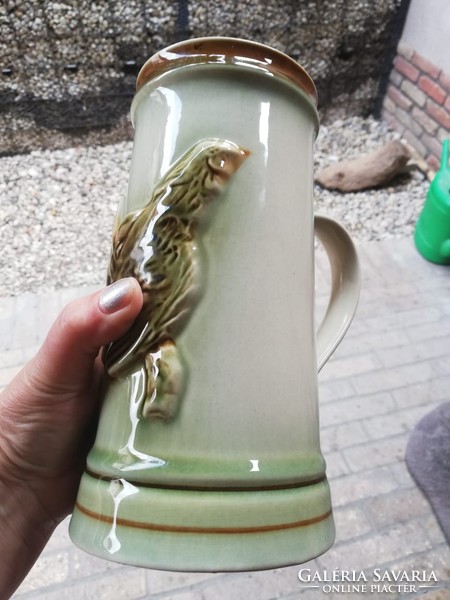 Ditmar urbach antique large bird jar 21 cm