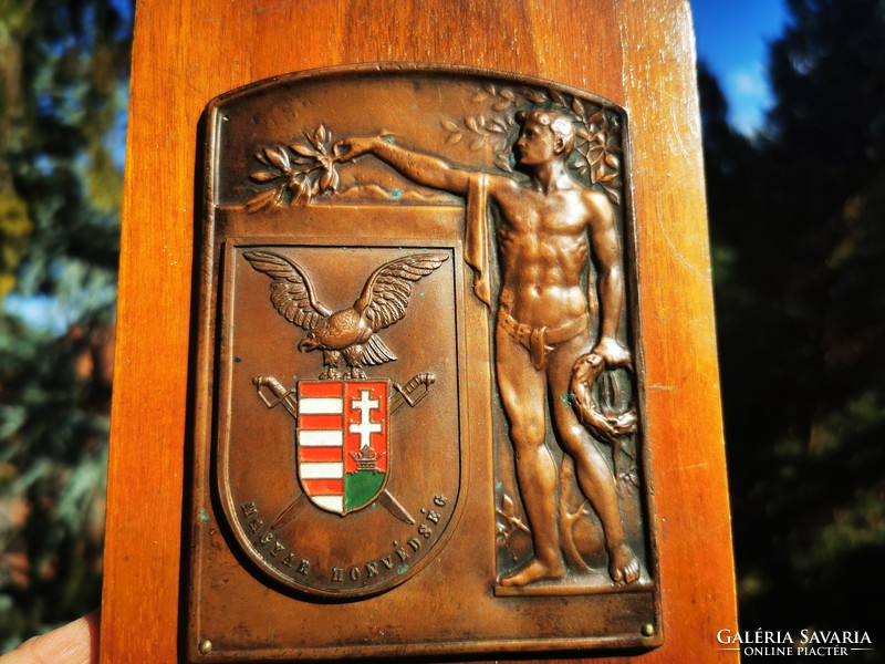Hungarian Army, copper wall decoration, 1920