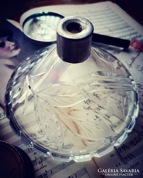 Crystal perfume bottle / vase /
