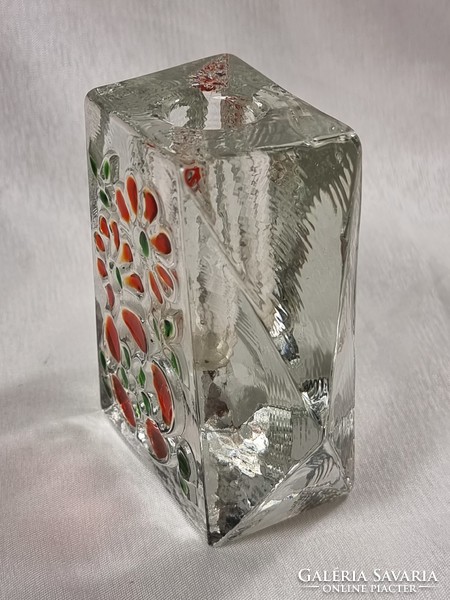 Walther glass vase with “solifleur” pattern