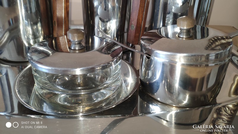 Vintage wolff stainless steel coffee and tea serving set