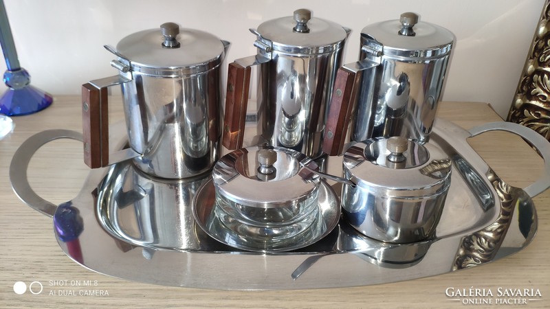 Vintage wolff stainless steel coffee and tea serving set