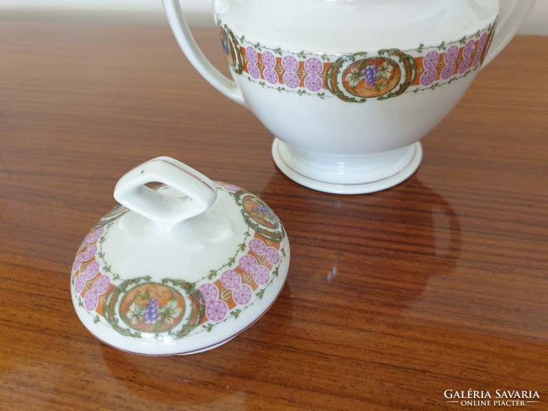 Antik MZ Austria porcelán cukortartó art deco régi bonbonier