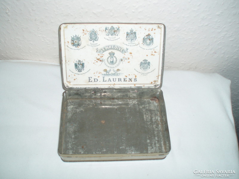 Antique-2-cigarette-holder-coffee-holder metal boxes-- in the condition shown!