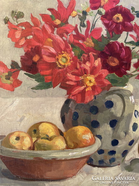 Still life with flowers adeline (1871-1962)