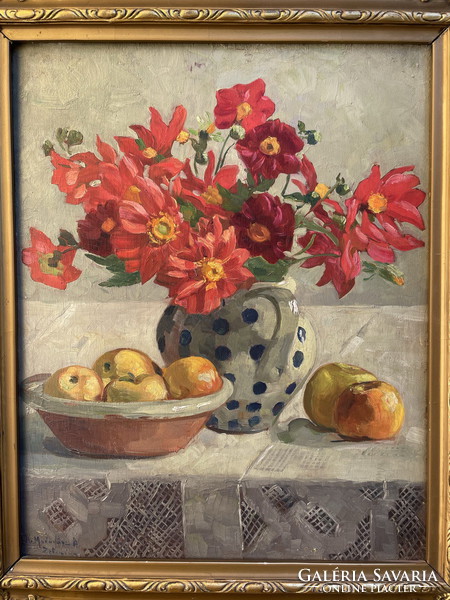 Still life with flowers adeline (1871-1962)
