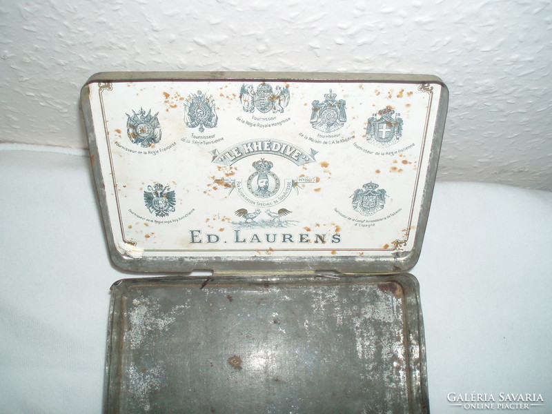 Antique-2-cigarette-holder-coffee-holder metal boxes-- in the condition shown!