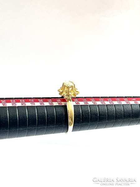 Antique Count 14k Gold Diamond Ring with Gigantic Stone Size of about 0.5 ct