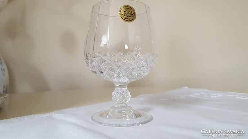 French, cristal d'arques cognac glasses 6 pcs.